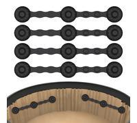 Magneti per inserti Airfryer | 4 inserti in silicone con blocco - magneti di fissaggio - per cucinare a casa, Meal Prep, cene di famiglia, ristorante, campeggio, dormitorio, sala pause,