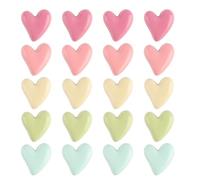 Magneti per lavagna magnetica, 20 pezzi, magneti per frigorifero a forma di cuore colorato, 3D, forti, decorativi, a forma di cuore, per lavagna, cucina, ufficio, aula, armadietto, lavagna, armadio