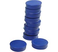 Magneti per lavagne bianche 25 mm Q-Connect blu - conf 10 pz - KF02640