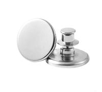 Magneti per tende con blocco della luce, clip magnetiche resistenti e toppe per chiudere le tende, facili da installare, fermatende in metallo per camera da letto e soggiorno, per finestre, argento
