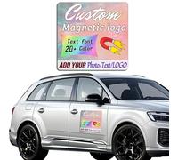 Magneti Personalizzati per Auto, con Il Testo e Il Logo desiderati,Magnete Perfetto per pubblicità Aziendale, Cover Company, Crea Il Tuo Logo Magnetico per Auto, fogli magnetici per auto stampano.