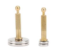 Magneti riparazioni del pannello di chitarra potente base rotonda con manico per la chitarra acustica cracks magnetize pickup in lega di alluminio 1 coppia