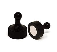 Magneti Skittle Jumbo Neri Per Frigorifero, Ufficio, Lavagna, Scheda Di Notifica, Archiviazione - 29mm Dia x 38mm Di Altezza
