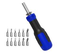 Magnetic 13 In 1 Portable Precision Ratchet Screwdriver Security Hex Flathead Driver Kit Versatile Repair Tool With Interchangeable Bits Ergonomic Grip Compact Construction | For Home Garage Mechanic