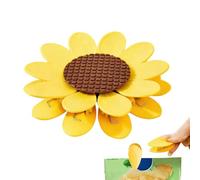 Magnetic Bag Clips, 3D Sunflower Sealers Set, Fridge Storage Clip System, ABS Magnetic Closure Kit, Kitchen Food Organizer Accessory, Snack Flour Sugar Use 4.92x4.92x1.18 inches