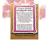 Magnetic Bible Bookmarks, Scripture Page Marker, 4x1 Inches Verse with Strong Clip, Bookmark Accessory with Elegant Design, Page Marker with Durable Material, Bible Bookmark for Readers and Students