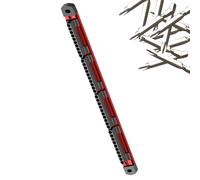 Magnetic Bit Holder Rack, 40-Slot Screwdriver Storage, Wall-Mount Socket Organizer, Power Tool Positioning Station for Carpenters, Woodworking, Garage, Toolhouse Setup