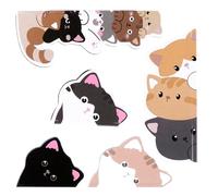 Magnetic Bookmarks Cat Design, Paper Markers Cute, Page Clips with Quality Magnetic Bookmarks, Sturdy Build Design, for School Church Club Library Reading Journal Planner and Outdoor Use