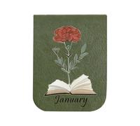 Magnetic Bookmarks, Portable Book Marks, PU Leather Reading Bookmark Strong Magnet, Durable Page Holder Accessory, Journal and Notebook Organizer Elegant Design, Reading Support for Women Adults