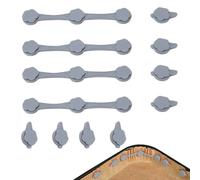 Magnetic Buckles, Sheet Holder Clips, Culinary Fixation Pins, Temperature Proof Locking Pins, Safe Fastening Solutions, Home Dining, Elderly Friendly 4 Piece Small Silver Set