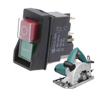 Magnetic Button 4 Pin, Electric Power Equipment Switch, 10 Inches Magnetic Starter with Safety Cover, Material Power Tool Button with Heat Resistance, Industrial Equipment Easy Installation