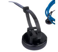 Magnetic Cable Tie Mount - Flexible Magnetic Cord Holder With Zip Ties | Space-Saving Cable Organizers Bracket For Workshop, Garden, Basement, Tool, Study, Backyard, Working Space