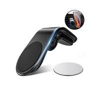 Magnetic Car Phone Holder, Car Phone Holder, L-Type Compatible with Horizontal Air Vents, for iPhone 14 13 12, No Mag-Safe Holder