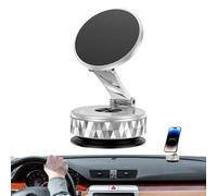 Magnetic Car Phone Holder, Suction Cup Dash Mount, Strong Vacuum Grip & Adjustable Design, 360 Degree Rotating Smartphone Bracket for Car, Gym, Automotive Interior Accessory