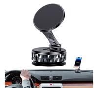 Magnetic Car Phone Holder - Vacuum Suction Dash Mount | 360° Rotating Magnetic Bracket | Phone Mount for Car Dashboard, Desktop, Palestra, Travel, Automotive Interior