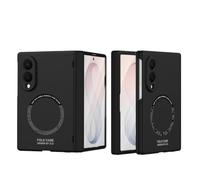 Magnetic Case for Samsung Galaxy Z Fold 8 Wide with Hinge Protection | Built-in Screen Protector Shockproof Case Hinge ,Full-Body Shockproof Protective Case Wireless Charging(Siyah)