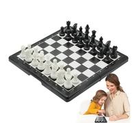 Magnetic Chess Board - Game di scacchi magnetici | SET CAMI DI CAMPIO DI CACCHIO | Giochi di gioco di board pieghevole portatili | Scacco a piega magnetica con istruzioni regali per adolescenti per uo
