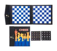 Magnetic Chess Board, Portable Chess Game, Kids Learning Activity, | Magnetic Chess Game 14.2x13.7x1cm, For Birthday Party Home Family Time Boys Kids Holiday School Indoor Playhouse Hobby