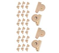 Magnetic Closures for Purses, 20 Seamless Button Clips for Bags and Crafts, Multi-Function Fasteners for Sewing Projects, Women’s Accessories, Clothing, 0.79x0.67 Inches