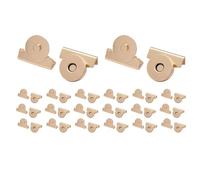 Magnetic Closures Purses, 20-Piece Seamless Bag Clip Set, Multi-Function Magnetic Fasteners with Strong Hold, for Women’s Handbags, Sewing, Clothing, Crafts, Household Projects, 2x1.7cm Silver Gold