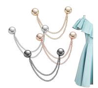 Magnetic Clothing Clip - Alloy, 2.36in T Shirt Shortening Magnet Strong Hold | Versatile Pin Buckle Design, Adjustable Garment Clip For Scarves, Hijabs, Trousers, And Everyday Styling