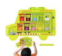 Magnetic Color, Math Counting Toy, 11.02x0.51x7.28 Inches Number Maze Color Matching Learning Board, Educational Sorting Game for Fine Motor Skills, Kids 2-6 Years Old