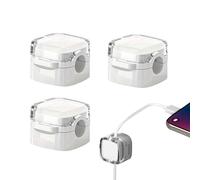 Magnetic Cord Organizer, Modern Phone Keeper, Flexible Rubber with Strong Magnet, Secure Desktop Wire Manager, Neat Charger Caddy with Discrete Design, Cord Organizer for Nightstand