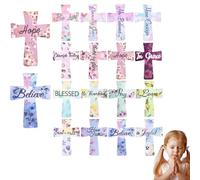 Magnetic Cross Bookmarks Christian Gift Set with Inspirational Scripture for Bible Study Groups & Women Readers - Perfect Personalized Church & School Bookmark (16Pcs-B)