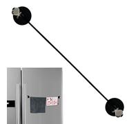 Magnetic Curtain Rods, Door & Window Drapes Holder, 24-36 Inches Adjustable Bar with Strong Magnets, Sturdy Metal Rod, Space Saving Design with Style, Curtain Holder for Bedroom and Living Room