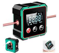 Magnetic Digital Angle Finder, 4-Side Strong Magnetic Angle Gauge, Laser Level with Electronic Laser, Strong Magnetic Base & Display LCD, Waterproof Inclinometro for Woodworking (With Laser)