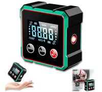 Magnetic Digital Angle Finder with Electronic Laser, Rechargeable Angle Meter 4-side Strong Magnetic Level Box, Woodworking Measuring Tool with LCD, Digital Level (No Laser)