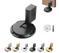 Magnetic Door Stop, Door Stoppers Magnetic, 2024 New Punch-Free Mechanical Silent Floor Door Stop, Heavy Duty Adjustable Magnetic Door Stoppers For Bottom Of Door (Black,1PC)