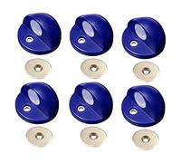 Magnetic Door Stop Fermaporta Adesivo Magnetico Mezzaluna Da Pavimento Multicolore 46x25,5mm(Blu)