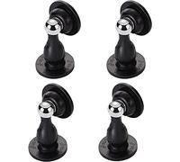 Magnetic Door Stop Fermaporta Magnetico Autoadesivo In Silicone, Acciaio Inossidabile, Da Pavimento, Parete, Multicolore, 5,2x9, Cm(Schwarz)