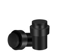 magnetic door stopper, AEE6-10 pezzi Cilindro fermaporta da pavimento Paraurti in gomma Telaio nero Protezione parete inferiore,for home