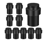 magnetic door stopper, B17C 10 pezzi Cilindro fermaporta da pavimento Paraurti in gomma Telaio nero Protezione da parete Fondo,for home