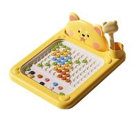 Magnetic Dots Board | Educational Drawing Board with Pen for | Interactive Toy for Kids Ages 2-5, Learning Creativity Game for Boys and Girls, Travel-Friendly Gift