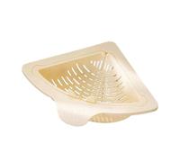 Magnetic Drain Filter Basket Sink Strainer - PP 17.5x17.5x9cm Triangle Design - No Drill Kitchen Sponge Holder Food Waste Collector - Twist Open Bottom