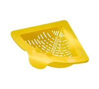 Magnetic Drainage & Filter Basket, Magnetic Suction Corner Sink Strainer, Triangular Sink Strainer Punch-Free Installation, for Draining & Storage (Yellow)