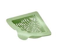 Magnetic Drainage & Filter Basket, Magnetic Suction Corner Sink Strainer, Triangular Sink Strainer Punch-Free Installation, for Draining & Storage (Green)