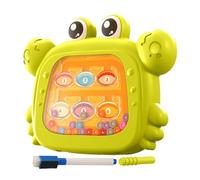 Magnetic Drawing Board - 12 Inch Crab Kids Puzzle | Plástic Double Sided Toy - Educational Magnetic Sketčh Learning Board with Sorting Play Design for Travel Classroom and Home Fun