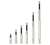 Magnetic Drill Bit Set, Anti Slip Bits, 6 pezzi Drilling Accessories, Ideal for Home Users, Business, and Professionals Including Electricans for Precise and Secure Tasks