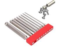 Magnetic Drill Set, Allen Wrench Screwdriver Bits, 9-Piece Kit with Ball End Design, Authentic Steel Hex Drivers, Tool Set with Precision Tip, Screwdriver Collection for Wood Metal