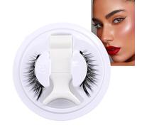 Magnetic Eyelashes - Natural Look, No Glue Eyelashes With Applicator Clip | Lightweight Black Stem Reusable Lashes, Easy Application Eye Makeup Kit For Attractive Daily Wear, 4 Pcs Set