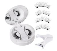 Magnetic Eyelashes, Reusable False Lashes, Lash-Lifting Look, Long-Lasting No-Glue Design, (5 Pairs/Black) for Daily Wear, Cosplay, Festival, Salon Use