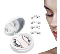 Magnetic Eyelashes Set, False Cluster Cosmetic, Applicator Aid with Smooth Texture, Radiant Accessory with Modern Style, Beauty Solution for Women Girl Beginners Volume Travel Business