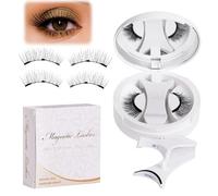 Magnetic Eyelashes Set, False Lashes Daily, 2,91 x 2,91 in Lightweight Comfortable Fit, Easy Application Wear Magnetics, Reusable Natural Lashes for Daily Wears and Events
