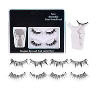 Magnetic Eyelashes Set, Reusable Magnetic Fake Eyelashes, Magnetic Lashes With Tweezers, Magnetic Eyelashes, Natural Look Magnetic Eyelashes, Magnetic Faux Eyelashes For Women