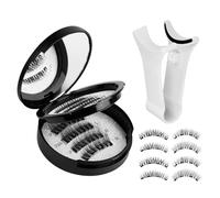 Magnetic Eyelashes Set, Waterproof False Lashes, Makeup Applicator Kit, Portable Beauty Supplies, Convenient Long Lasting & Easy Application for Lightweight Home, Studio Travel