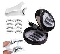 Magnetic Eyelashes - Waterproof 3D EyeLashes with Applicator, 2 Pair Reusable Eye Makeup Accessories, No Glue Eye Lash for Women, Girls